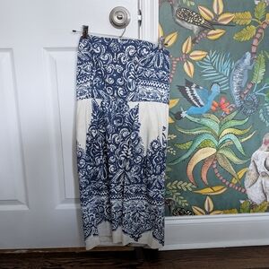 Elegant Blue and White Skirt